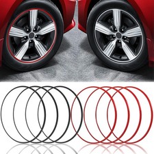 4PCS Aluminum Wheel Rim Trim Tire Ring Guard Protector For Nissan Altima Maxima