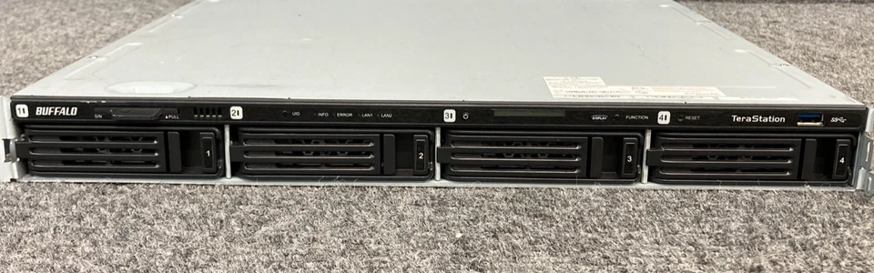 Buffalo TeraStation TS5400R1604 Server w/ Atom D2701 2GB+Storage, No PSU -As Is- - Image 3 of 4