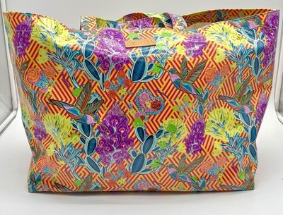 Consuela Tote Bag Colorful Hummingbird Print Large Jumbo