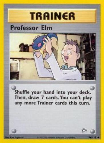 Professor Elm - 96/111 - Uncommon - Unlimited Edition NM Neo Genesis