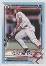 2021 Bowman Draft Sky Blue 246/499 Matheu Nelson #BD-103 0nr3