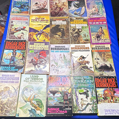 RARE LOT OF 29 EDGAR RICE BURROUGHS NOVELS PAPERBACK 60s/70s era PELLUCIDAR