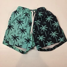 Chubbies Men's Swim Trunks The Throne of Thighs 5.5" Liner Green Black XS