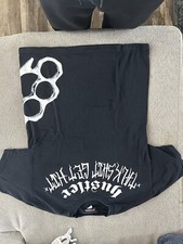 VTG Authentic Hustler Since 74 talk Sh t Get Hit Black Shirt Adult L
