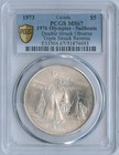 New ListingMint Error 1973 Canada 1976 Olympics Sailboats - Ds Obverse Ts Reverse Pcgs Ms67
