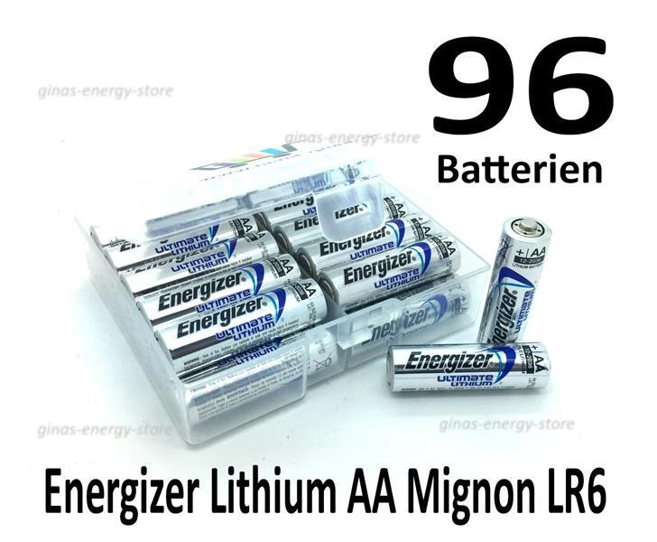 96 x Energizer Ultimate Lithium AA Mignon Batterien in (Flachbox) - Bild 1 von 1