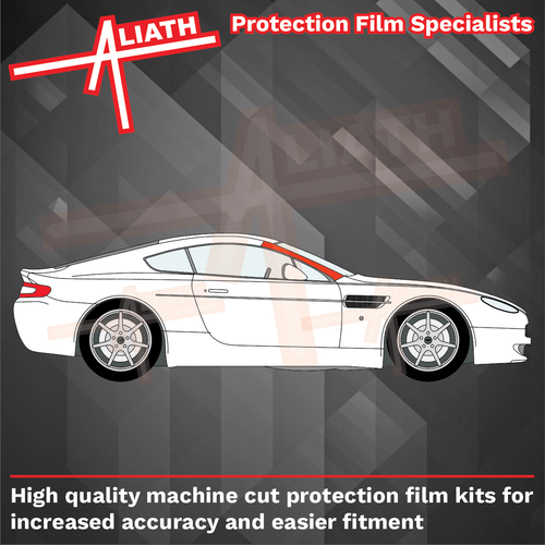 Fits Aston Martin Vantage 05-18 A-Pillars Stone Chip Guard Paint Protection Film - Picture 2 of 3