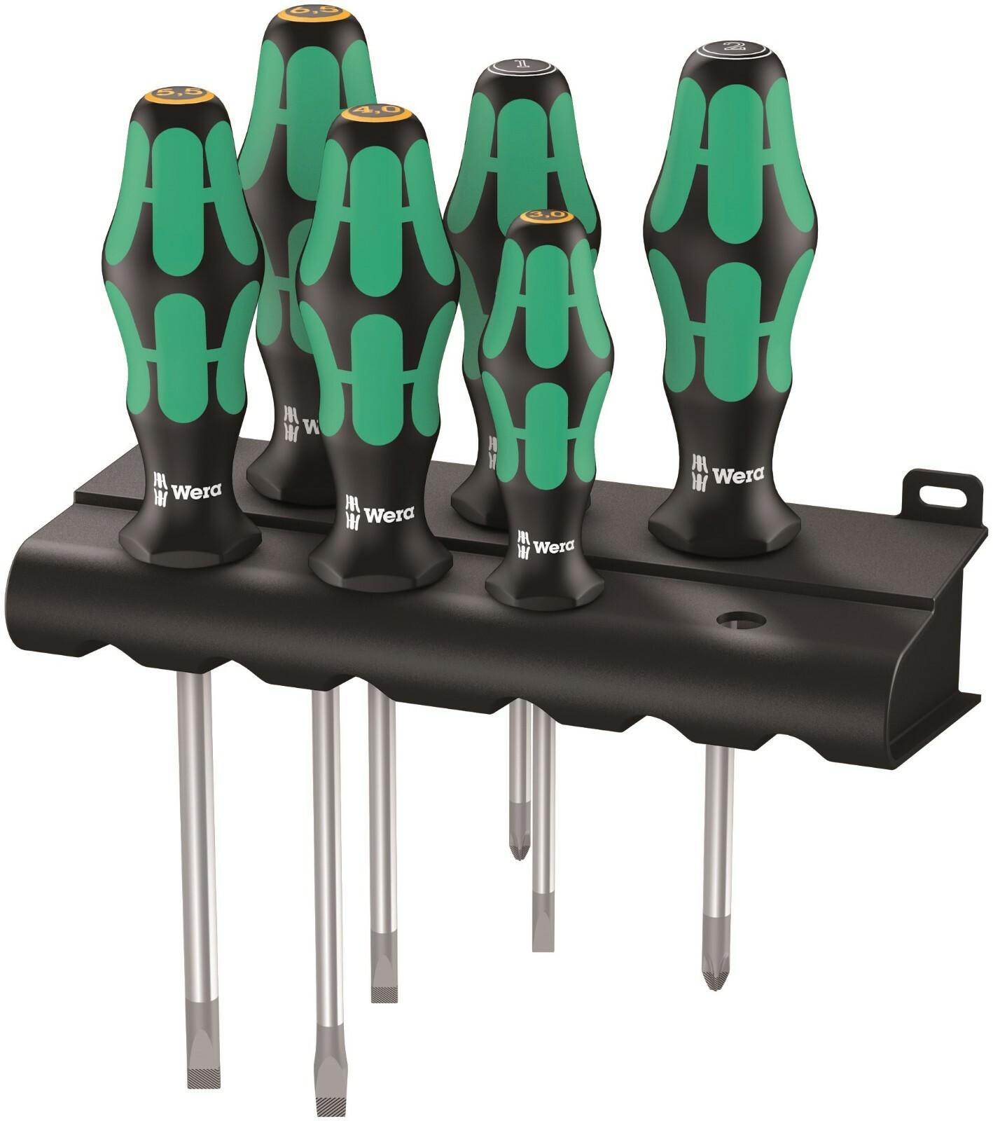 Set Di Cacciaviti Wera 334/355/6 Kraftform Plus Lasertip 6 Pezzi 05105656001