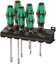 Wera 334/355/6 Kraftform Plus Lasertip Screwdriver Set 6 Piece 05105656001