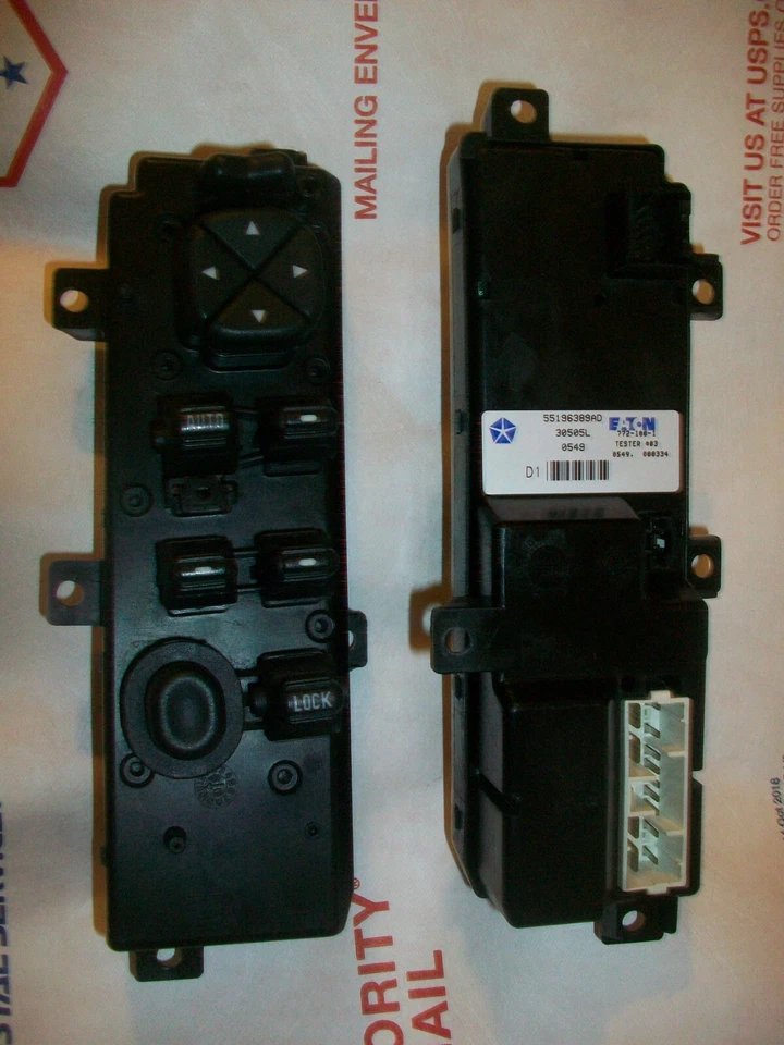 REMANUFACTURED.. 2000 Jeep Grand Cherokee Master Driver Window Switch 55196389AD - Imagem 2 de 3