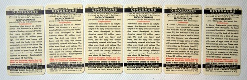 DINOSAURS Cards Series 5, 1963 Brooke Bond (U-Pick - Complete Your Set) - Picture 51 of 79