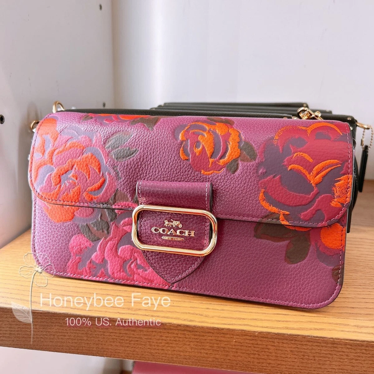 NWT Coach Morgan Shoulder Bag With Jumbo Floral Print CE574 | eBay