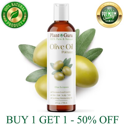Olive Oil Pomace 4 oz. 100% Pure Natural Carrier For Skin, Hair, Face, Massage