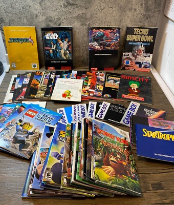 Game Instruction Booklets, NES, Game boy, Wii, Xbox, Playstation, and ...