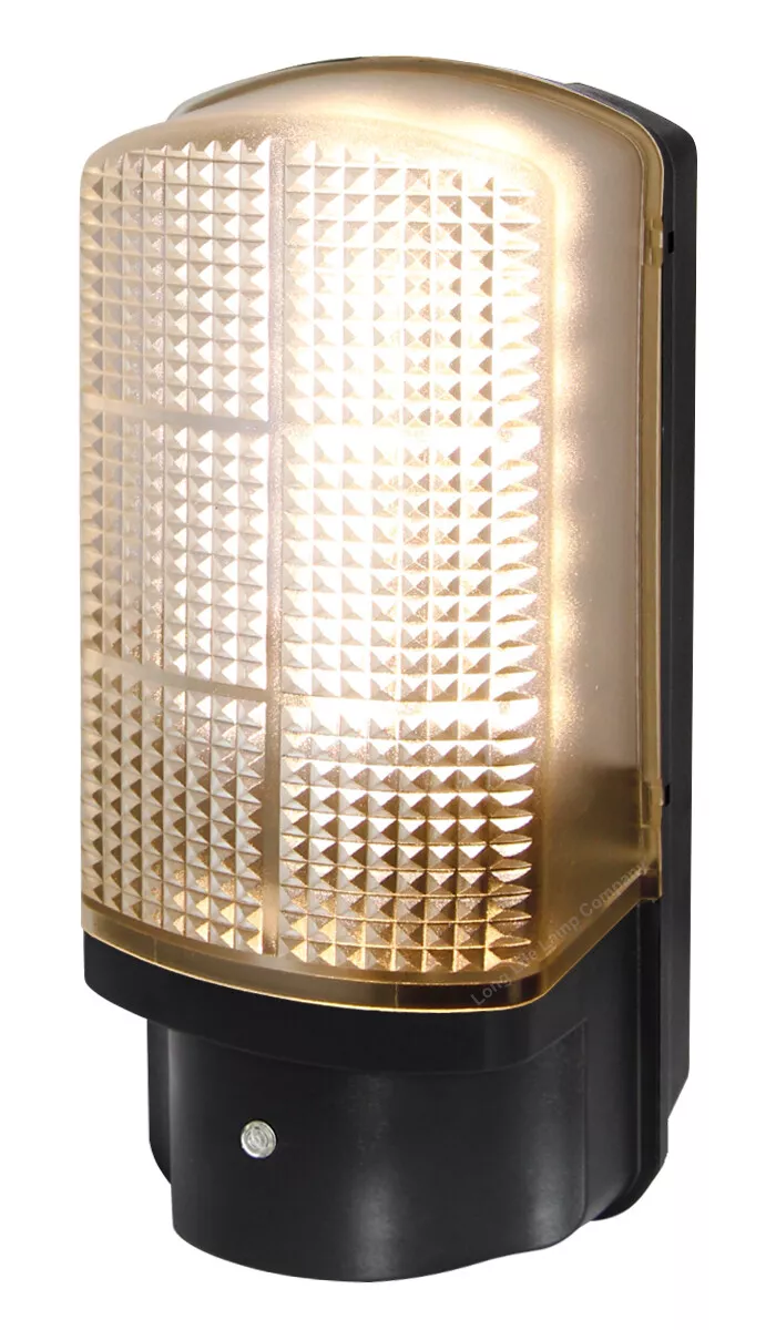 7w LED Bulkhead Dusk to Dawn Sensor Security Light Warm White 100w