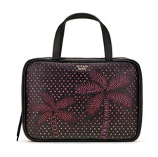 Victoria's Secret Jetsetter Hanging Travel Train Case Black/Pink New.