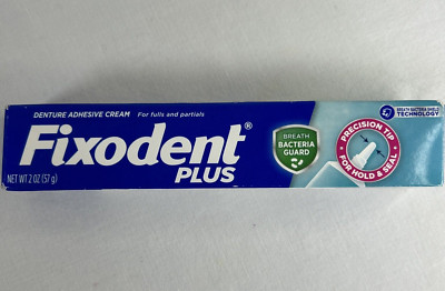 Fixodent Plus Scope Antibacterial Denture Adhesive Cream 2oz 1 Pack