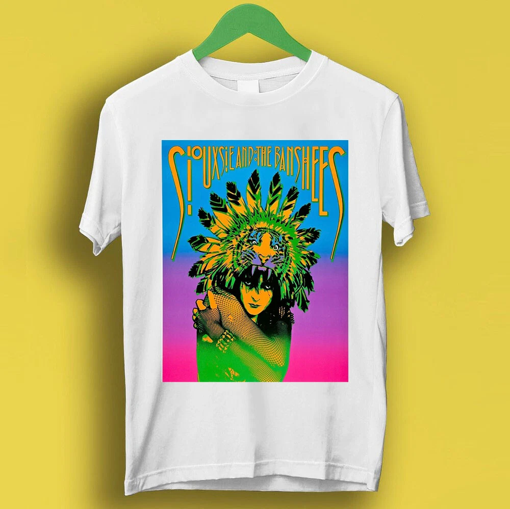 T-shirt Siouxsie And The Banshees Candy Beat, Maglietta Unisex Bianca Con Grafica Retrò, Taglia L, Cotone