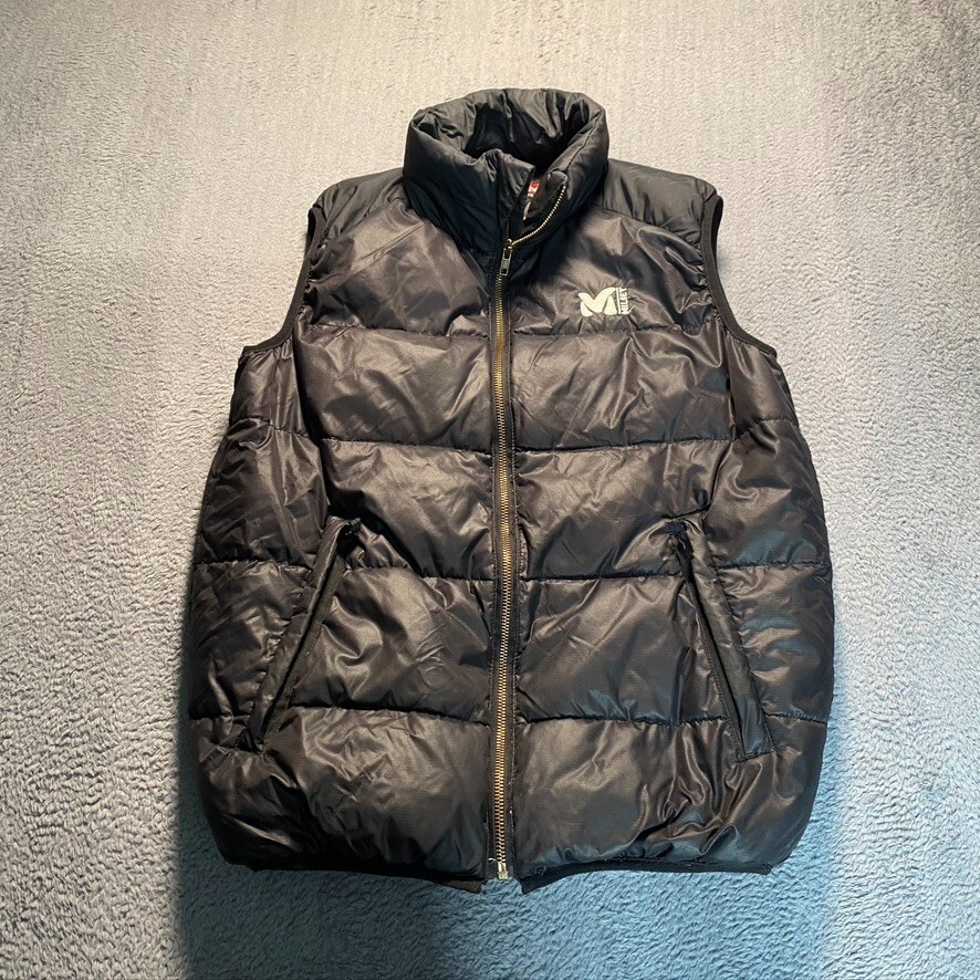 Chaleco acolchado acolchado negro mediano Millet para hombre al aire libre senderismo escalada