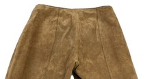    Wilsons Leather Maxima Womens Geniune Leather Pants Split Laced Hem Size 10