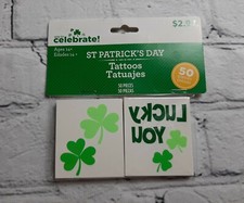 Way To Celebrate 50 Pc St Patricks Day Body Fun Party Fair Holiday Green Tattoos