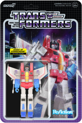 Super7 - Transformers - Reaction Figures Wv8 - Ghost Of Starscream (Translucent