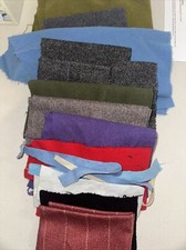 Wool Fabric Pieces Over 1 Pound Great For Wool Appliqu  And Rug Hooking