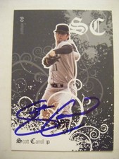 SCOTT CARROLL signed RC WHITE SOX 2008 Just Minors baseball card AUTO LIBERTY MO
