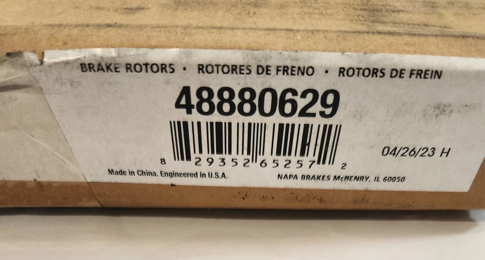 NAPA - 48880629 - Rotor de freno premium - se adapta a Toyota Matrix & Scion xD 2009-14 Foto 2 de 2