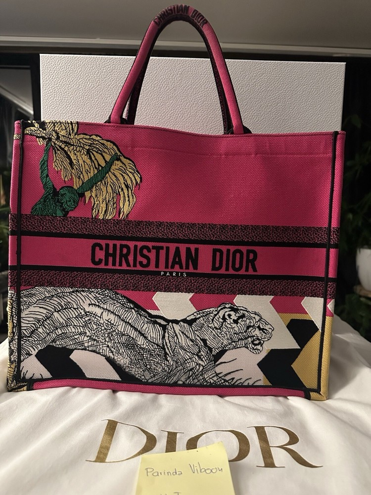 Dior book tote large
