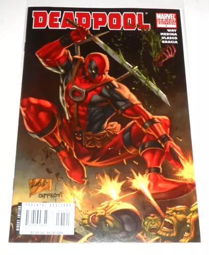 DEADPOOL #1 (VF) ROB LIEFELD 1:25 VARIANT 2008 SECRET INVASION SKRULLS