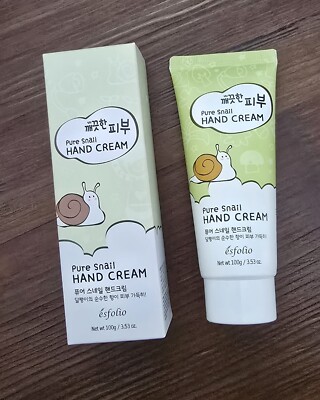 NWBOX ESFOLIO PURE SNAIL HAND CREAM MOISTURIZER 100 g/ 3.53 oz MADE IN KOREA  