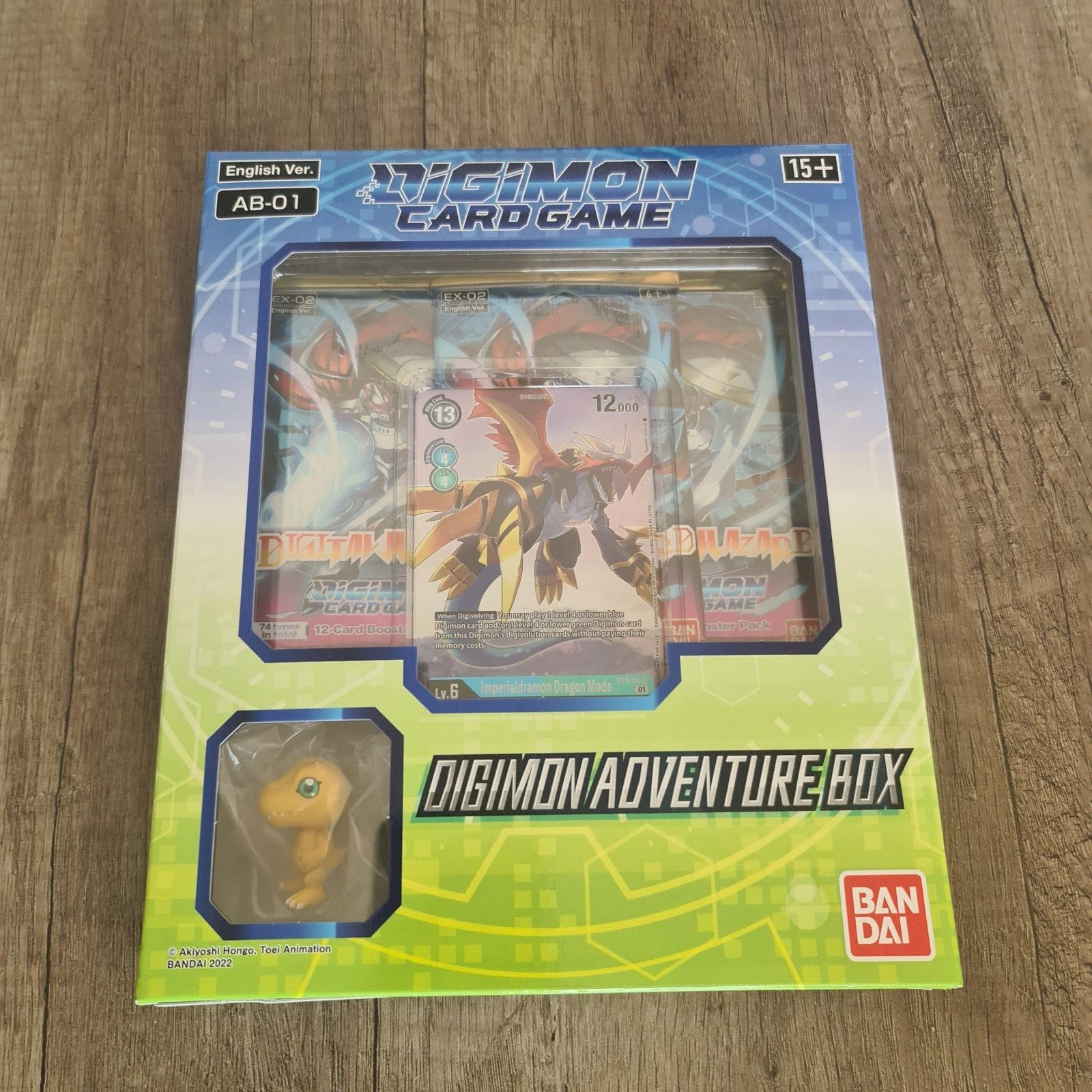 Digimon Card Game - Digimon Adventure Box - Agumon Figure - Sealed English