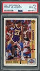 Michael Jordan Magic Johnson 1991 Upper Deck Basketball Card #34 Graded PSA 10