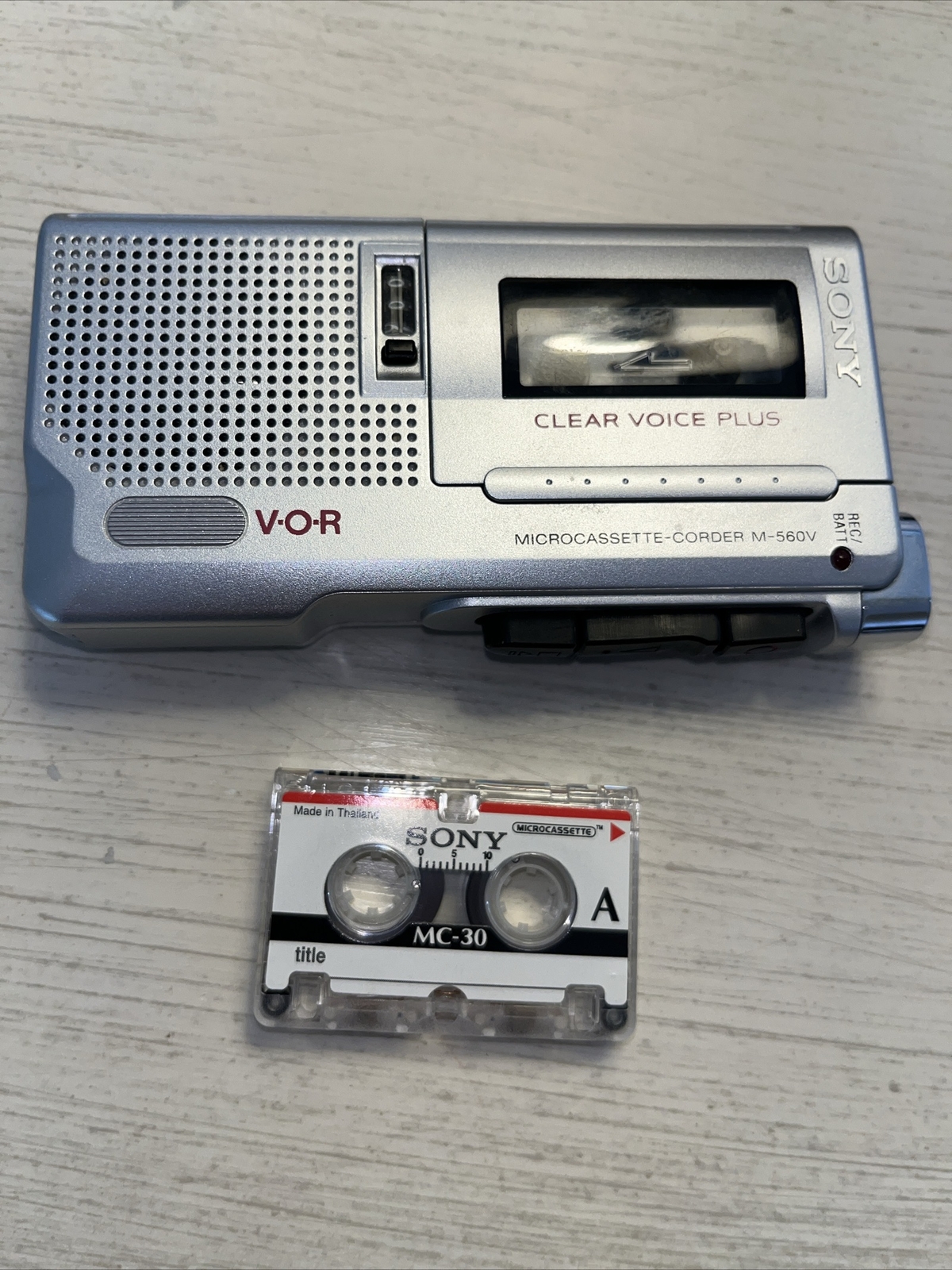 Sony MicrocassetteCorder M560V VOR Handheld Voice Recorder eBay