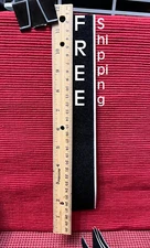 ONE (1)  2" Wide x 12" (In) Adhesive Strip (Loop Smooth Side Only) Blk (Brand?)