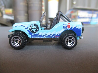 Vintage 1990 Mattel JEEP ROLL PATROL Hot Wheels Toy Car