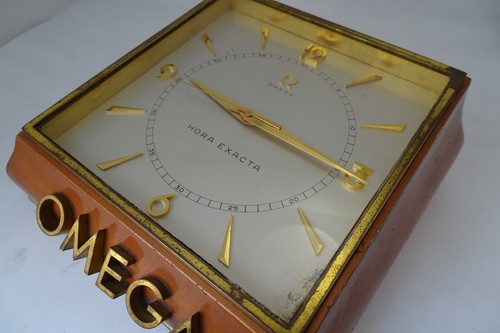 Rare Omega Hora Exacta Desk Shaped Table Clock Chronometer Ref 5008 Vintage - Picture 2 of 14