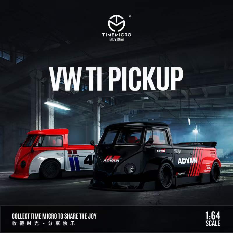 TIME MICRO 1:64 T1 VAN Pickup Truck ADVAN / Datsun Diecast Model