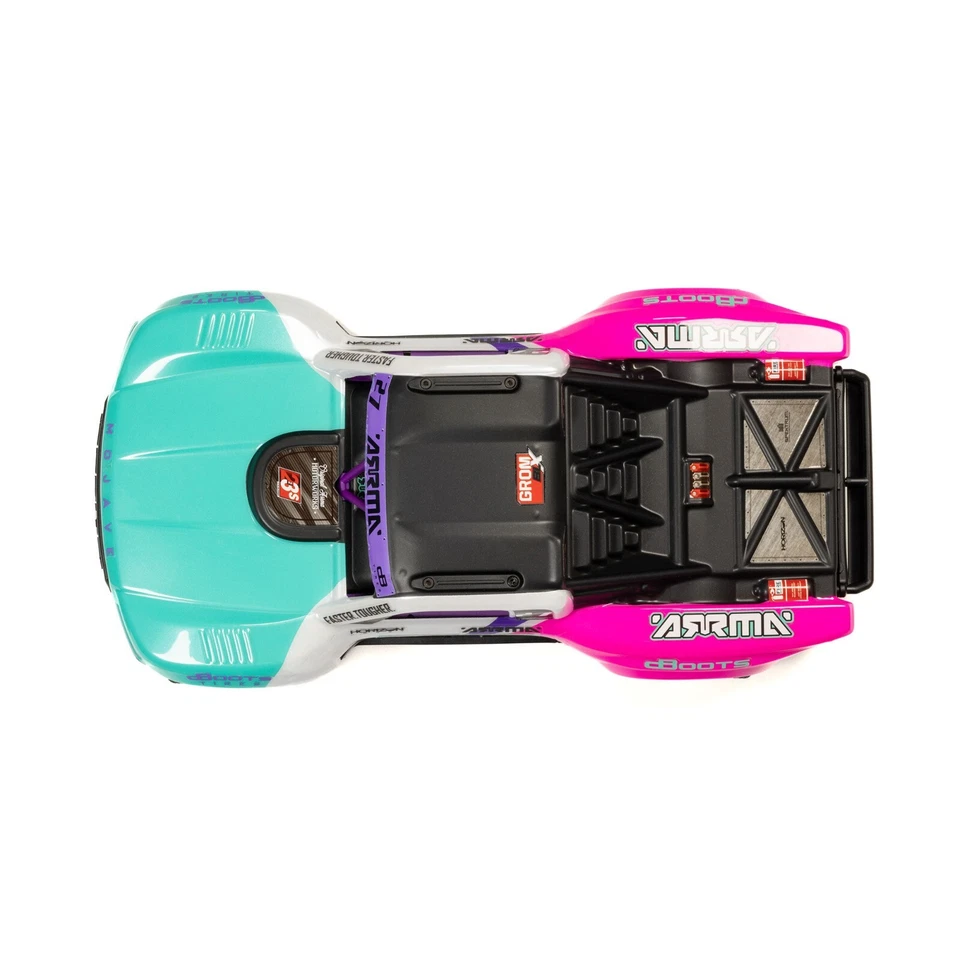 Arrma MOJAVE GROM 223S BLX Brushless 4X4 RTR with Battery & Charger Teal/Pink - Image 3 of 4