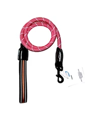 Pink REFLECTIVE Dog Walking Leash with Soft Padded Handle for Medium Large Dogs