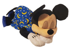 Disney Parks Dream Friends Sleeping Mickey Mouse Plush Pillow 22" EUC Clean