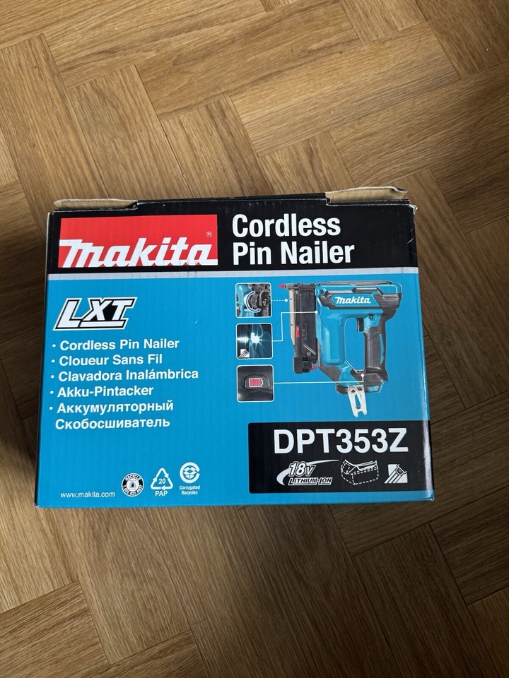 Makita DPT353Z 18V Cordless LXT Pin Nailer 88381835374 eBay
