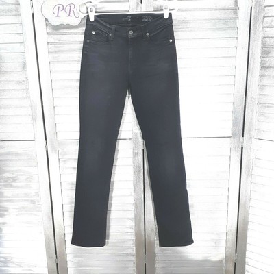 7 For All Mankind Mid Rise Straight Leg 