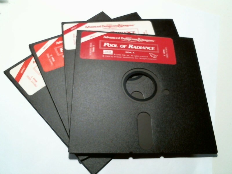 Advanced Dungeons and Dragons Pool of Radiance Apple game
