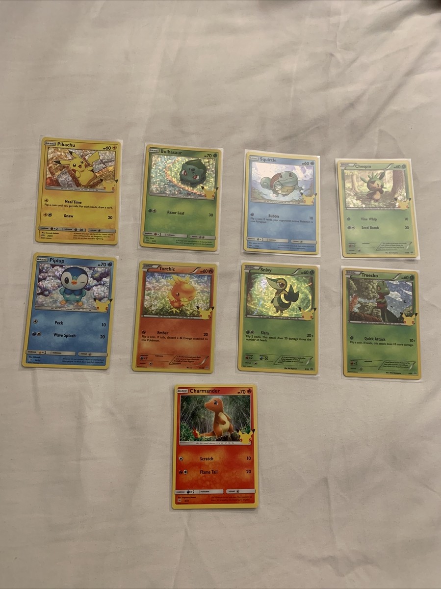 Pokemon 25th anniversary cards (32 total cards) (9 Holo Pokemon 25th anniversary cards (32 total cards) (9 Holo