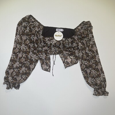 Nectar Clothing Women Floral Long Sleeve Top / Blouse Sz Medium | Hippie | NWT !