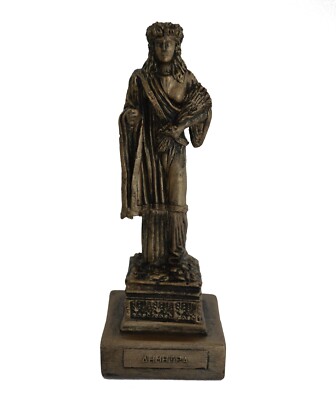 Ancient Greek Goddess Demeter sculpture statue Bronze effect