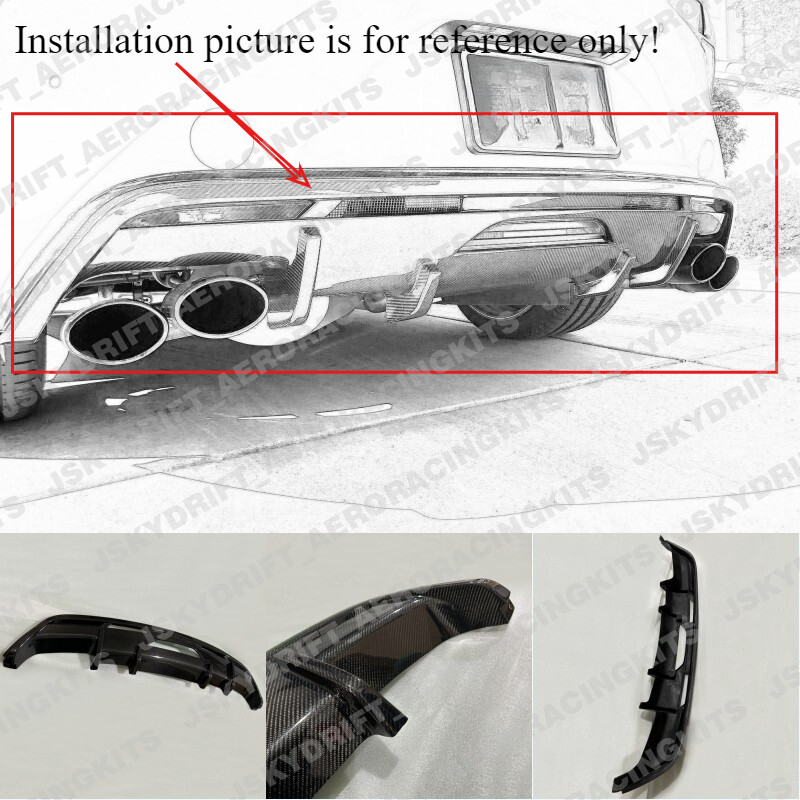 For Lexus LC 500 URZ100 (2017.03+) Rear Bumper Under Diffuser lip