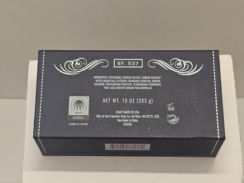 San Francisco Soap Company Deep Cleansing Man Bar, Blue, Silver Sage & Bergam... - Picture 3 of 3